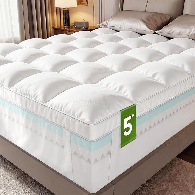 5 Inch King Size Mattress Topper, Memory Foam Mattress Toppers-2.5" Gel Cooling by Simpledad