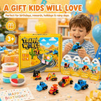 Air Dry Clay Kit for Kids – 12 Pack Construction Vehicles Modeling Clay Set | - Image 5