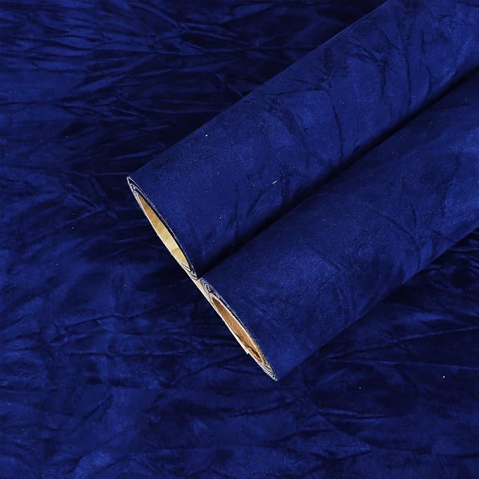 CHIHUT 12''x100'' Self Adhesive Velvet Drawer Liner Roll Thick Removable Dark by CHIHUT