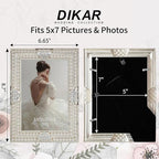 DIKAR 5x7 Picture Frame with Pearl and Crystal Decor - Image 4