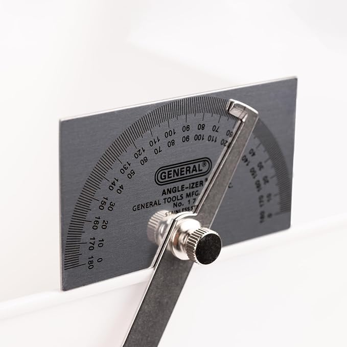 General Tools Angle Protractor #17 Stainless Steel Square Head - Image 6