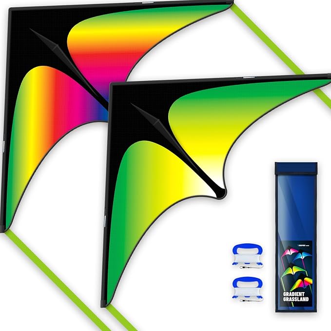 SGftre Delta Kite Two Set for Kids and Adults, Ideal Kids Kite and Adult Kites by SGftre