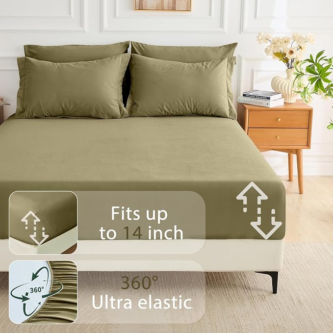 MUXHOMO 7 Pieces Full Comforter Set, Soft Bed in a Bag Full Size, All Season - Image 6