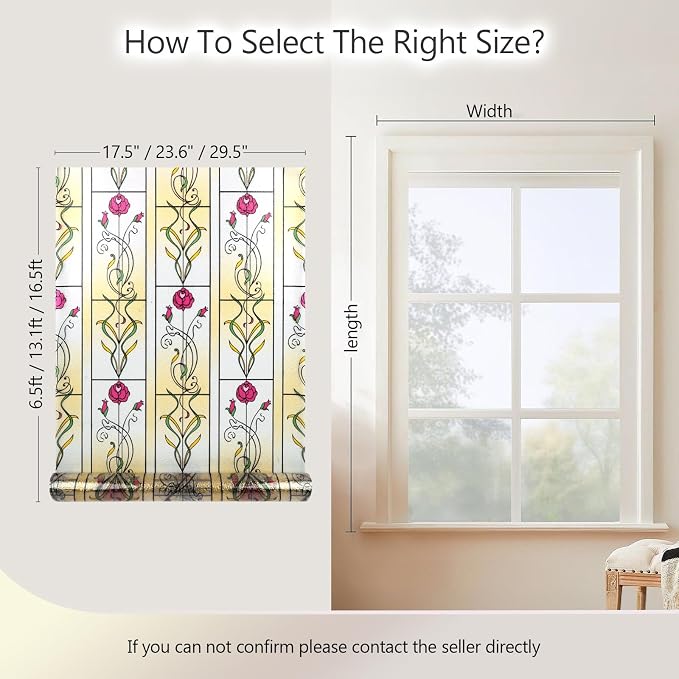 KESPEN WINDOW FILMS Window Privacy Film Stained Glass Frosted Glass Films - Image 3