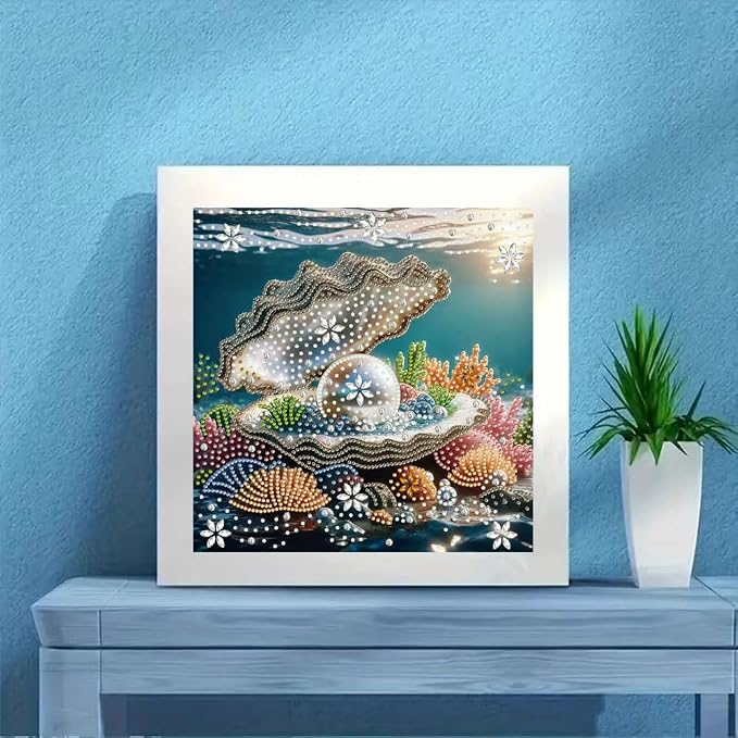 ZQEATRY Shell Pearls Special Shape Diamond Art Kits - Image 3
