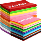 Reginary 120 Pcs 8 x 12 Inch & 8 x 35 Inch Felt Sheets Bulk by Reginary