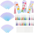 90Pcs Acrylic Bookmark Blanks Kit, 30 Set Iridescent Clear Acrylic Bookmarks by Unknown