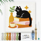 Doodlream Cat on Books Needle Kit by Doodlream