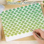 Texture Stencils for Crafts Reusable 9Pcs Stencils | DIY Art Painting Stencil - Image 6