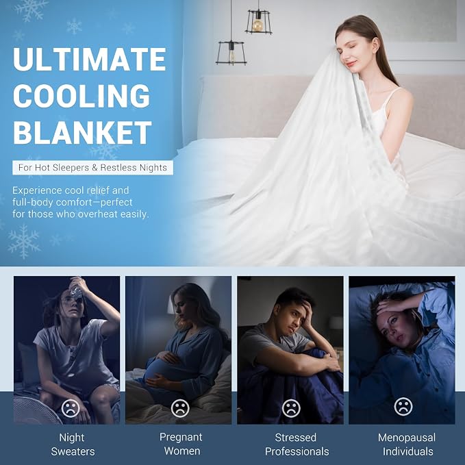 Elegear Revolutionary Cooling Blanket Twin, Absorbs Heat to Keep Body Cool - Image 6
