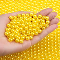 DUQGUHO Yellow Beads for Jewelry Making 8mm Fake Pearl Beads for Bracelets by DUQGUHO