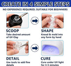 3.5 oz UV Clay Clear Polymer Resin - Image 4