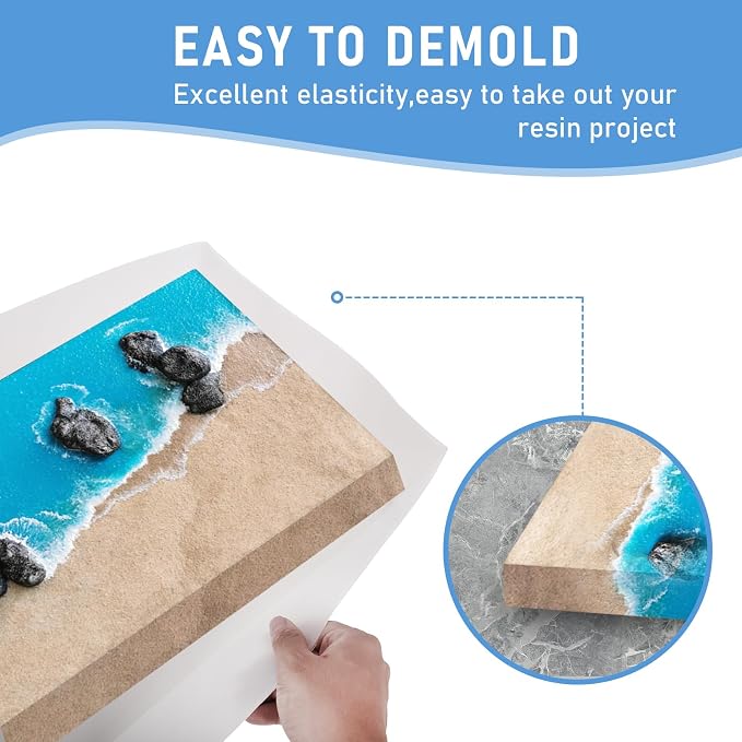 Extra Large Epoxy Resin Mold 22.63x11.81x1.38in, Reusable Resin Molds | - Image 3