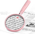 10X 30X Magnifying Glass for Reading, Handheld Magnifier for Reading, 90mm by home