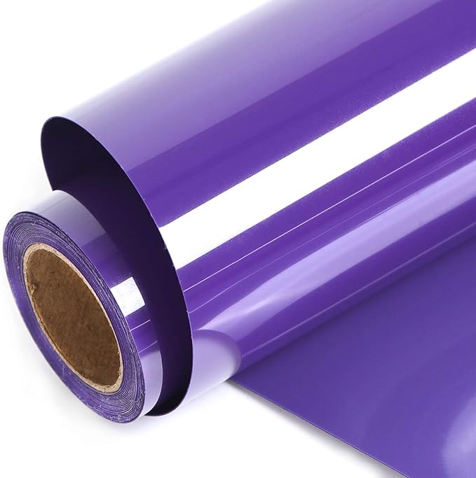 FUNKAKA Purple HTV Heat Transfer Vinyl Rolls, Adhesive HTV Vinyl by FUNKAKA