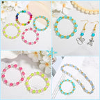 Paxcoo 700 Pcs Crystal Acrylic Beads Faceted Bicone Gem Beads - Image 2