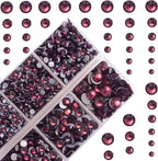 10000Pcs 2-Boxes Mixed Size Hot Fix Round Crystals Gems Glass Stones Hotfix by MASSIVE+BEADS