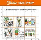 MAIANEY Cute Plant Stickers Pack 15Pcs, Funny Gardening Vinyl Decals - Image 4