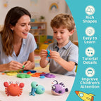 Both idea Air Dry Clay Kit, Ocean Theme | 12 Packs, Non-Toxic Kids Gift | - Image 2
