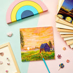 Kathfly 12 Pcs 8 x 8'' Wood Panel Boards, Unfinished Wood Canvas Panels - Image 8