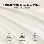 HUXMEYSON Body Pillow with Satin Pillowcase, Body Pillow - Image 3