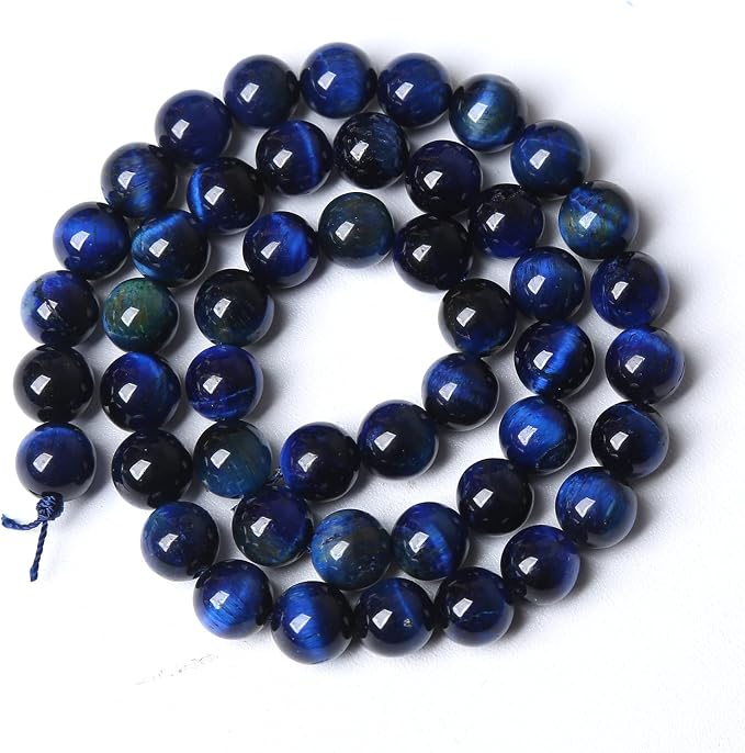 120PCS 6mm Lapis Lazuli Blue Tiger Eye Beads Natural Stone Round Loose Beads - Image 5