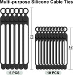 Silicone Cable Ties Cord Organizer - Image 6