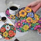 ijbnhd 8 Pcs Flowers Diamond Art Coasters - Image 5