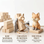 12 Pack Basswood Carving Blocks Set, 5 x 1.5 x 1.5 Inch Unfinished Wood Blocks - Image 7