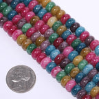Songxi 5x8mm Natural Tourmaline Stone Rondelle Beads, Gemstone - Image 3