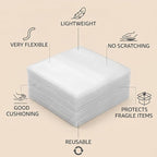 12"x12" Foam Wrap Sheets for Packing, 50 Pack Dish Packing Supplies for Moving - Image 4