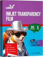 Uinkit Inkjet Transparency Film 50 Sheets 8.5x11 OHP Overhead Projector Film by UinkitHandicraftsandConservationSpecialist