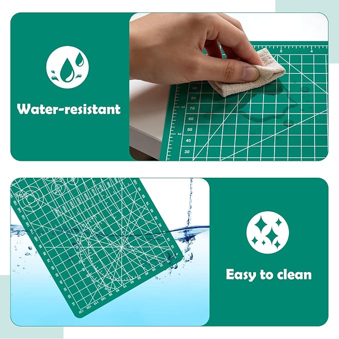 A5 Cutting Mat, 8in x 6in Small Self Healing Sewing Mat Rotary Cutting Mat - Image 5