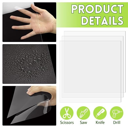 TKOnline 10 PCS Plexiglass Sheets, Invitations, Poster Frames Plastic Board - Image 3