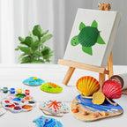 Eleanore's Diary Kids Sea Shell Painting Kit, Glow in The Darkness Painting - Image 7