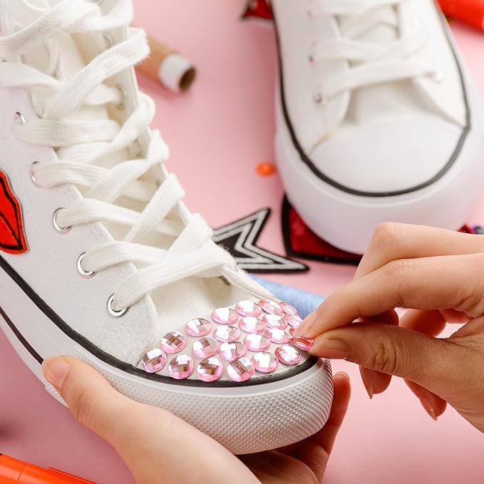 MECCANIXITY 50PCS Flat Back Acrylic Teardrop Gems 6x10mm Artificial Rhinestones - Image 6