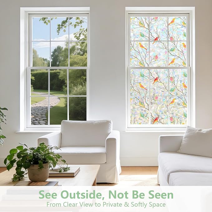 Kromapolis Window Privacy Film, Stained Glass Sticker Window Clings, Decorative - Image 4