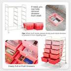BECOMFORT 10-Drawer Rolling Cart - Image 4