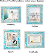 Beach Picture Frame 6x8, Mother of Pearl Photo Frame, Mosaic Glass 6 by 8 - Image 6