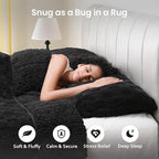 15lbs Weighted Blanket Twin Size, Classy Soft Jacquard 3D Checkered Sherpa - Image 3