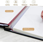 potricher Large Photo Album Self Adhesive 3x5 4x6 5x7 8x10 10x12 Pictures Linen - Image 4