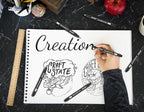 10 Size Calligraphy Pen Set, Hand Lettering Brush Pens - Image 7