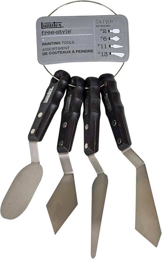 Liquitex Professional Freestyle Large Scale Knives 4-Piece Ring Set by Liquitex
