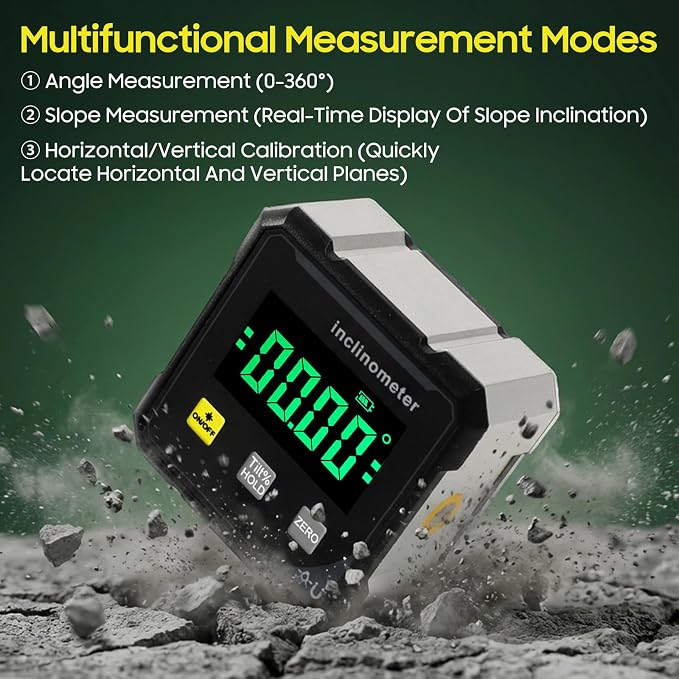 Digital Angle Finder Protractor Tool, 4×90° High Accuracy Measuring Tool - Image 6