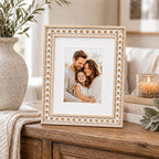 Solid Wood 8x10 Picture Frame Beaded Frame - Image 2