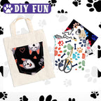 Tudomro 16 Pcs 10 x 10 Inch Dog Print Fabric Cute Animal Print Fabric Quilt - Image 3