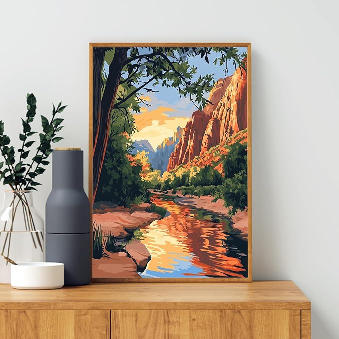 4 Pack Framed Paint by Numbers Kit - Image 9