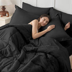 JOLLYVOGUE Twin Comforter Set, Ultra-Soft Bed in a Bag Twin Size 5 Pieces - Image 6