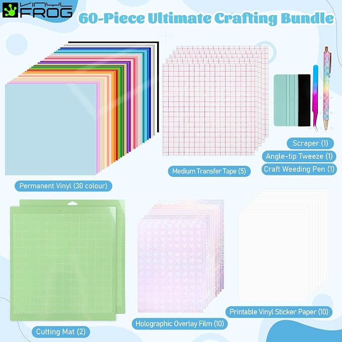 VINYL FROG 60PCS Accessories Bundle - Image 2