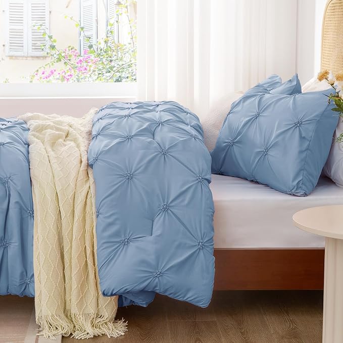BEDELITE Cornflower Blue Twin Comforter Set - Image 3